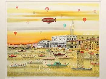 Amazon.co.jp: イザベルバイレン リトグラフ「ベニス」画寸60cm